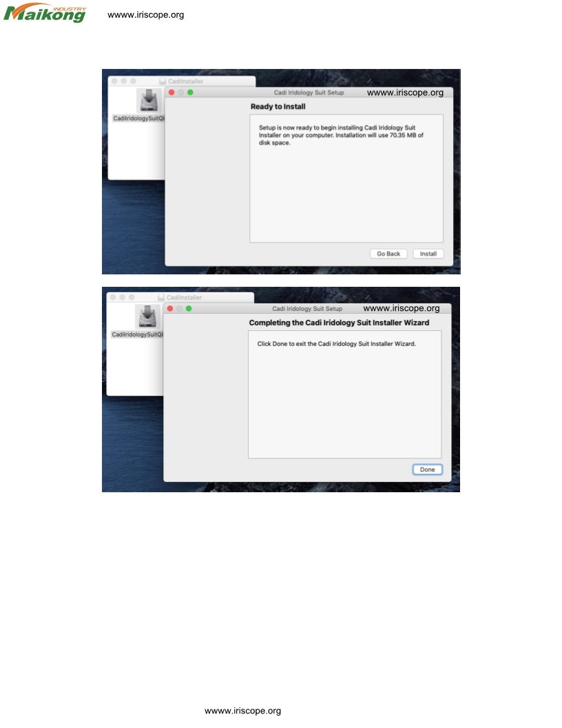How to intall iridology software for Apple mac 3