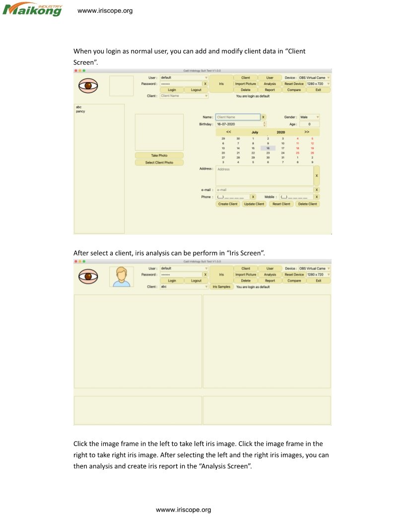 How to intall iridology software for Apple mac 5