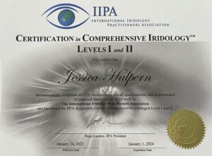 IIPA certified iridologist