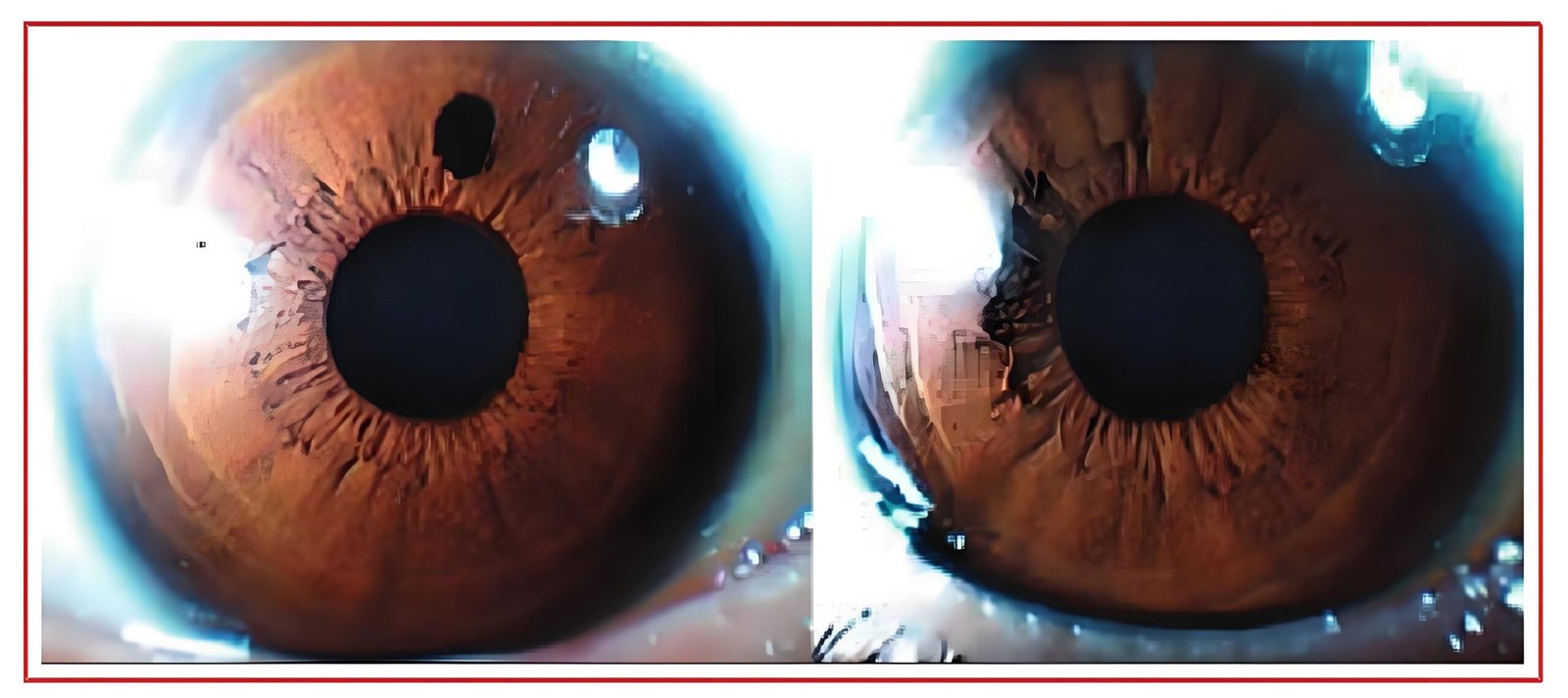 Iridology iris Pigment Spots