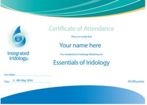 Iridologist certification